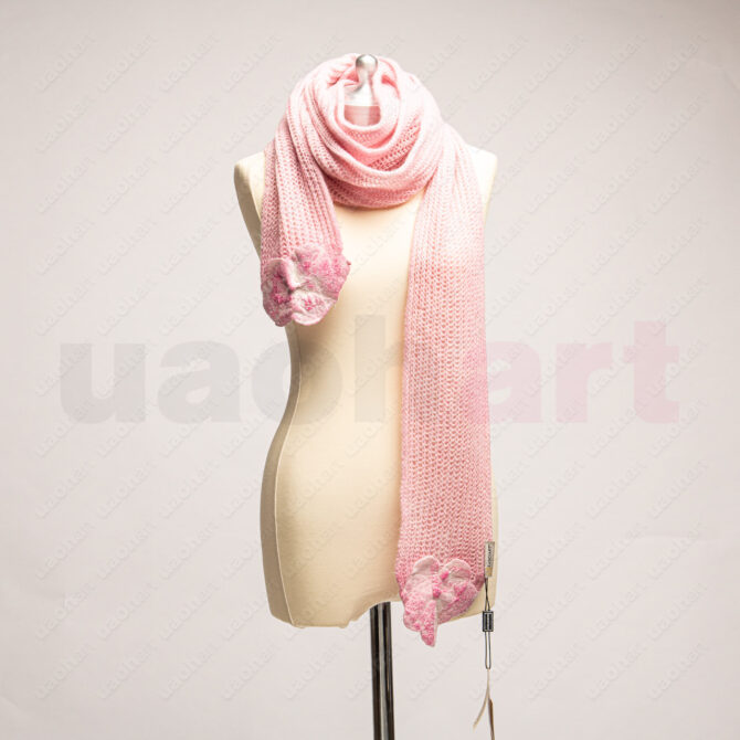 Sciarpa Lana Rosa